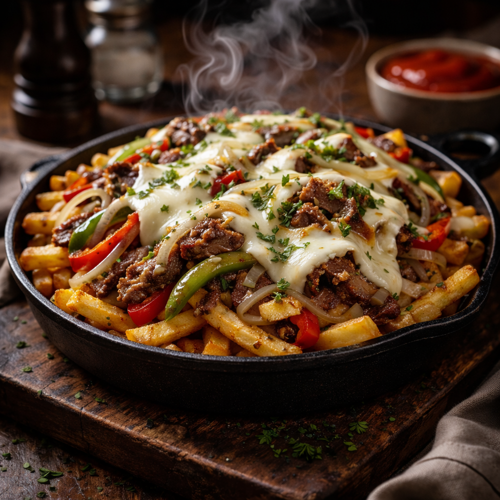 Pepper Steak Loaded Fries